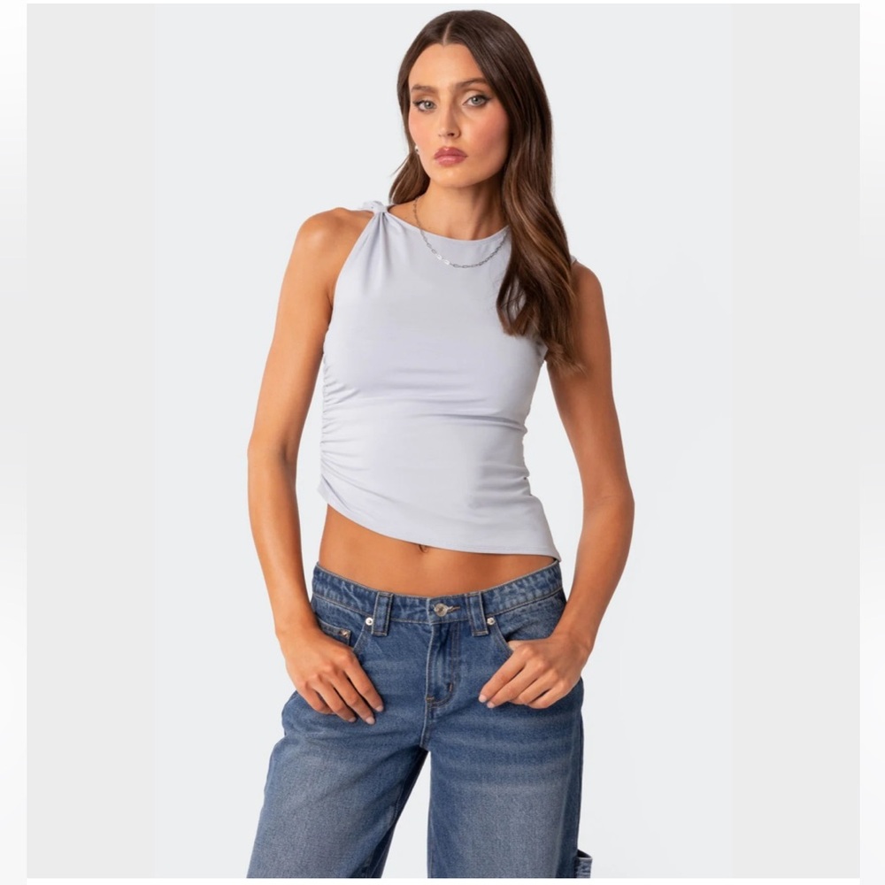 Edikted Light Gray “Tanya” Tank Top